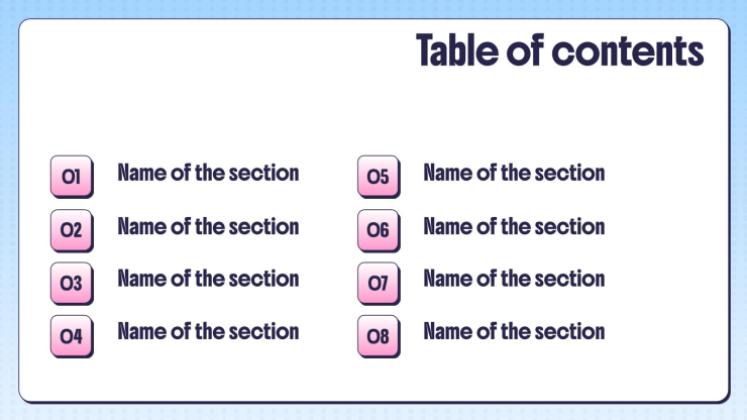 창의적인 만화 프레젠테이션 템플릿