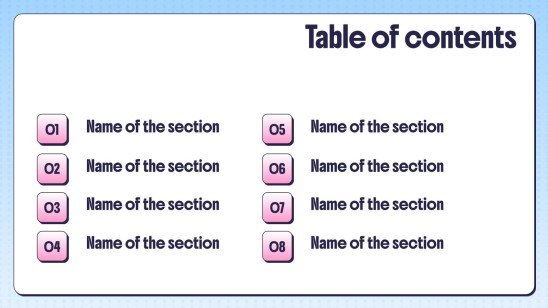 창의적인 만화 프레젠테이션 템플릿