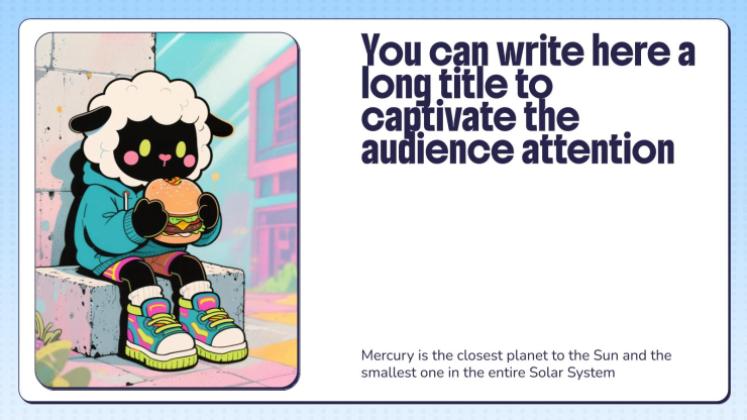 창의적인 만화 프레젠테이션 템플릿