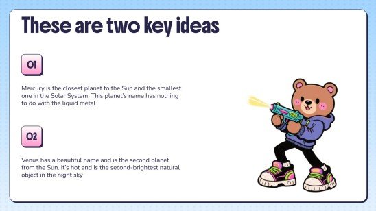 창의적인 만화 프레젠테이션 템플릿