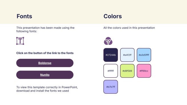 창의적인 만화 프레젠테이션 템플릿