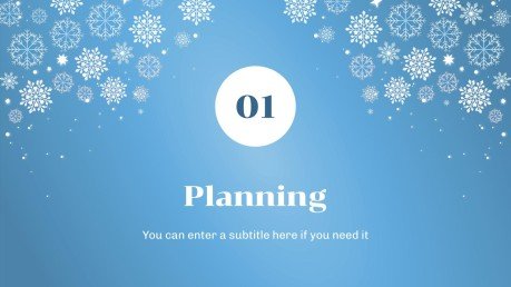 Minithème de la fête de l'hiver Modèles de présentation