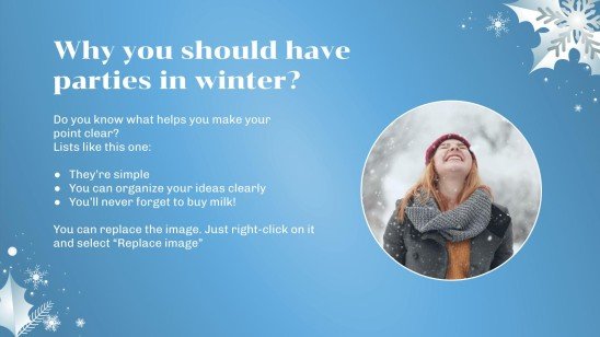 Minithème de la fête de l'hiver Modèles de présentation