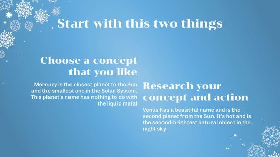 Minithème de la fête de l'hiver Modèles de présentation