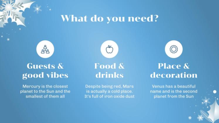 Minithème de la fête de l'hiver Modèles de présentation