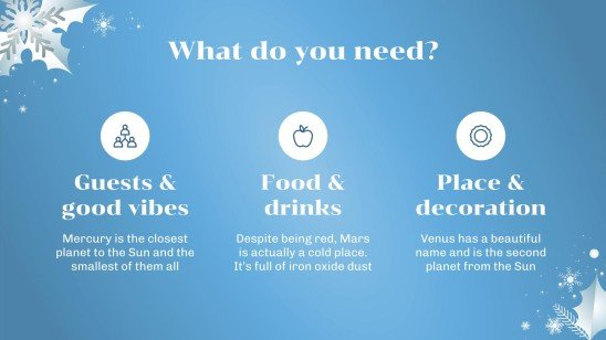 Minithème de la fête de l'hiver Modèles de présentation