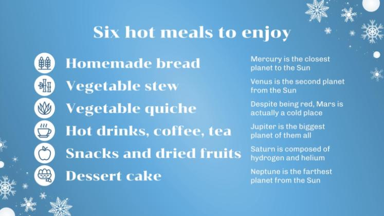 Minithème de la fête de l'hiver Modèles de présentation