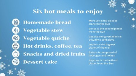 Minithème de la fête de l'hiver Modèles de présentation