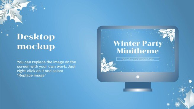 Minithème de la fête de l'hiver Modèles de présentation