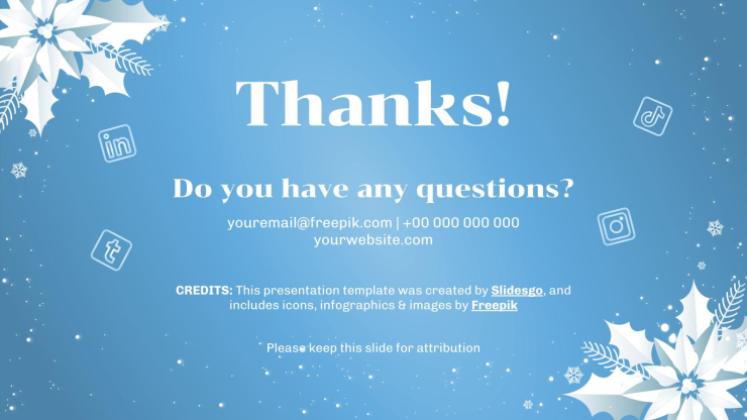 Minithème de la fête de l'hiver Modèles de présentation