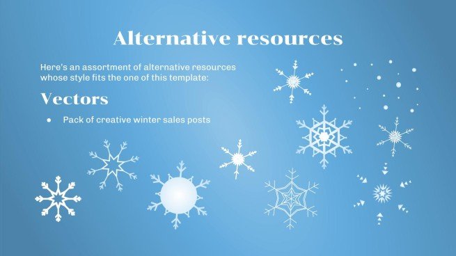 Minithème de la fête de l'hiver Modèles de présentation