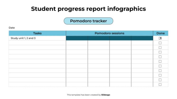 Infographies sur les rapports de progression des élèves Modèles de présentation