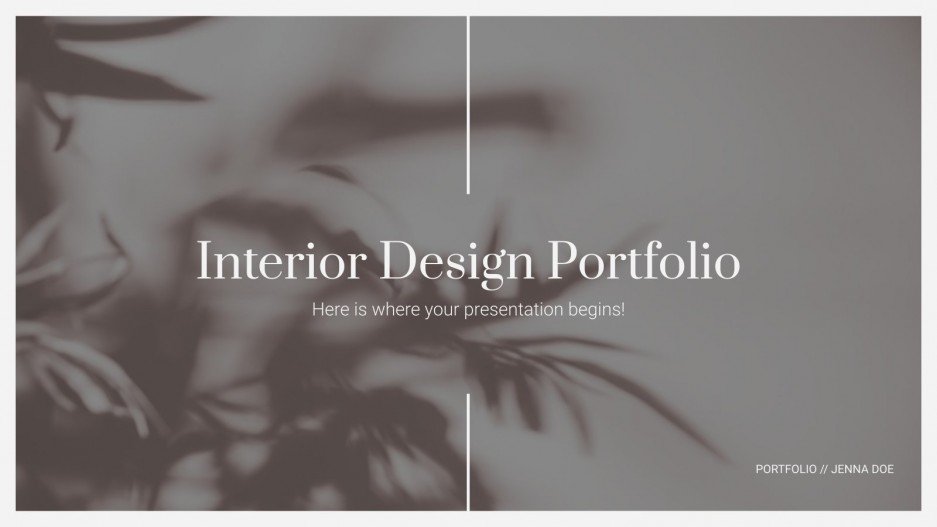 Interior Design Google Slides & PPT Templates