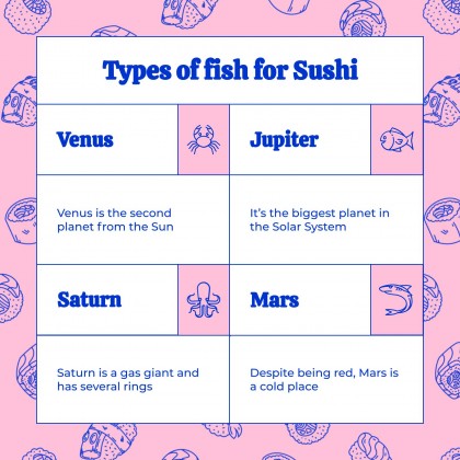 Internationalen Sushi-Tag Präsentationsvorlage