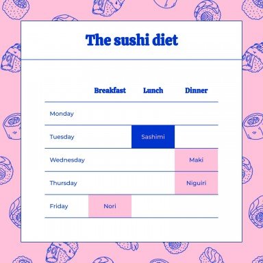 Internationalen Sushi-Tag Präsentationsvorlage