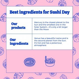 Internationalen Sushi-Tag Präsentationsvorlage