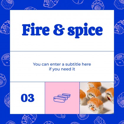 Internationalen Sushi-Tag Präsentationsvorlage