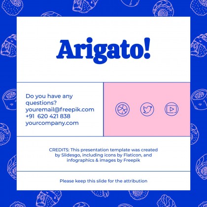 Internationalen Sushi-Tag Präsentationsvorlage