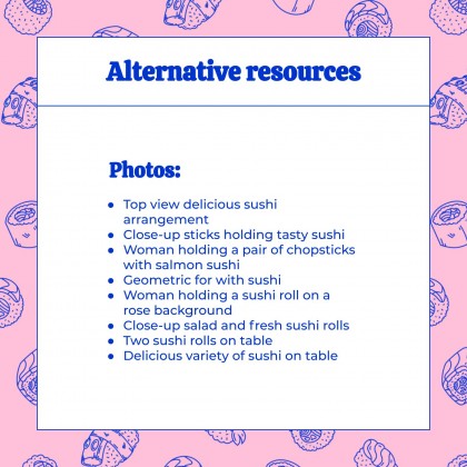 Internationalen Sushi-Tag Präsentationsvorlage