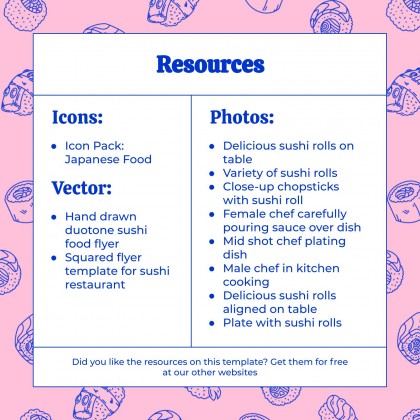 Internationalen Sushi-Tag Präsentationsvorlage