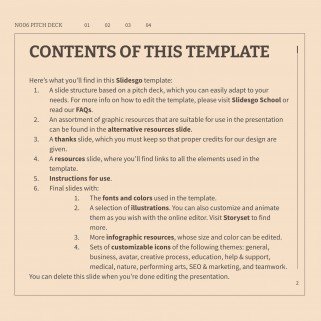 N006 Pitch Deck presentation template 