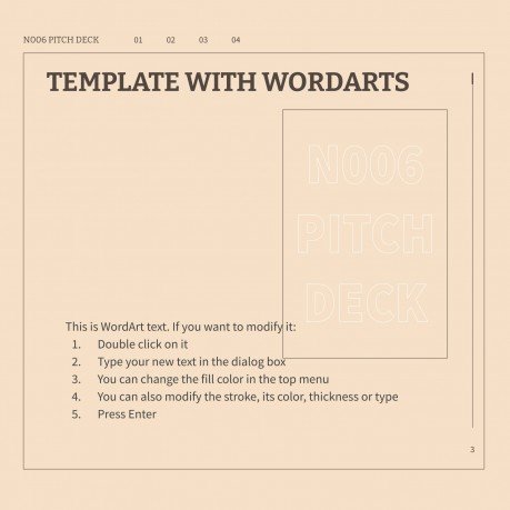 N006 Pitch Deck presentation template 