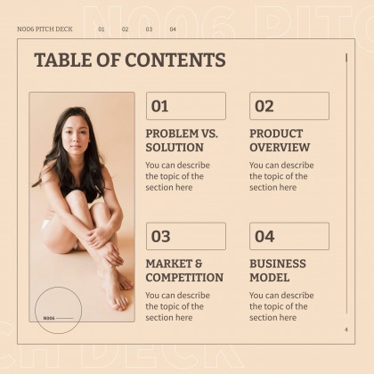 N006 Pitch Deck presentation template 