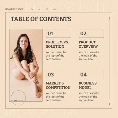 N006 Pitch Deck presentation template 