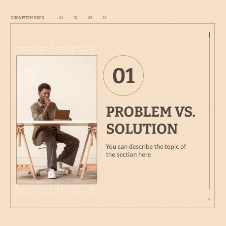 N006 Pitch Deck presentation template 