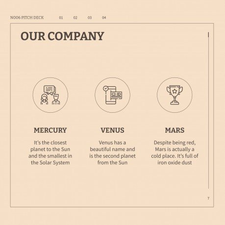 N006 Pitch Deck presentation template 