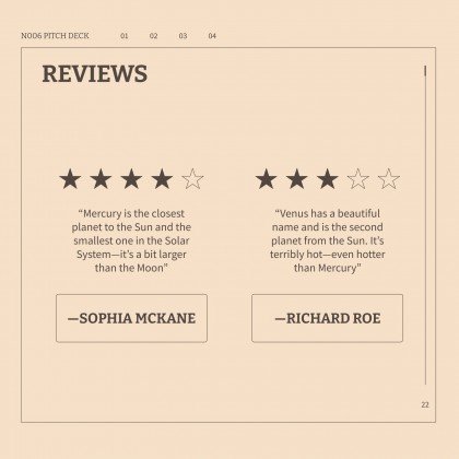 N006 Pitch Deck presentation template 