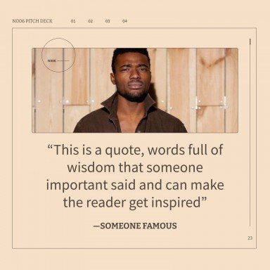 N006 Pitch Deck presentation template 