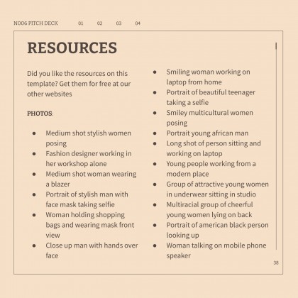 N006 Pitch Deck presentation template 