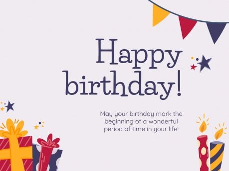 Plantilla de presentación Tarjetas de cumpleaños