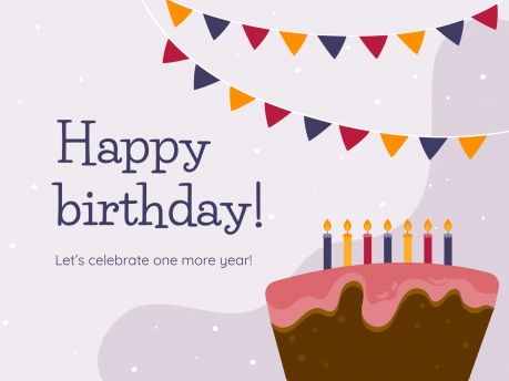 Plantilla de presentación Tarjetas de cumpleaños