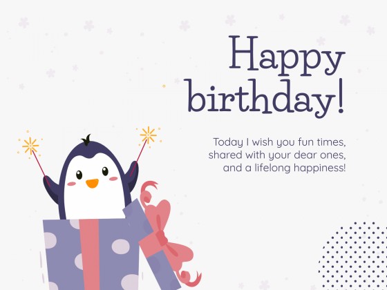 Plantilla de presentación Tarjetas de cumpleaños