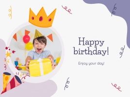Plantilla de presentación Tarjetas de cumpleaños