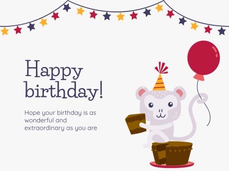 Plantilla de presentación Tarjetas de cumpleaños