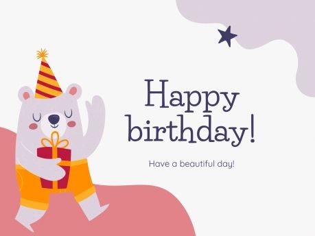 Plantilla de presentación Tarjetas de cumpleaños