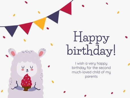 Plantilla de presentación Tarjetas de cumpleaños
