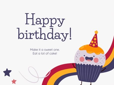 Plantilla de presentación Tarjetas de cumpleaños