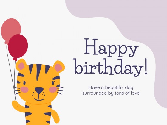 Plantilla de presentación Tarjetas de cumpleaños