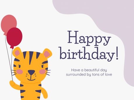 Plantilla de presentación Tarjetas de cumpleaños
