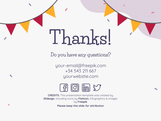 Plantilla de presentación Tarjetas de cumpleaños