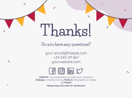 Plantilla de presentación Tarjetas de cumpleaños