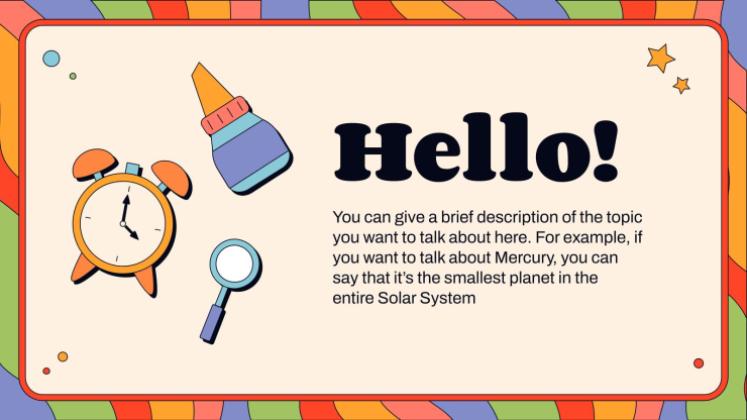 Bienvenue à la classe de collège Modèles de présentation