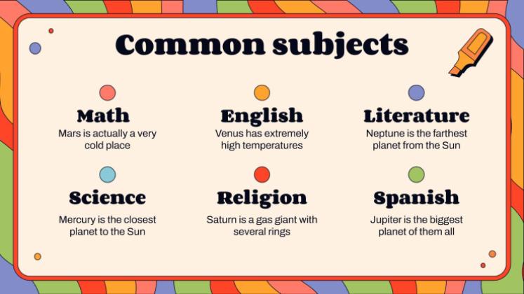 Bienvenue à la classe de collège Modèles de présentation