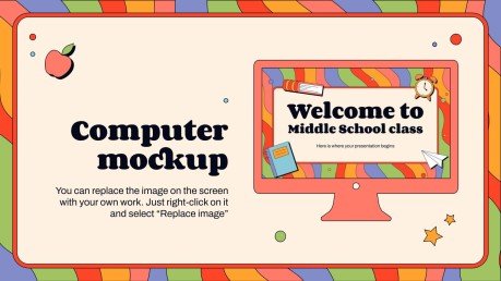 Bienvenue à la classe de collège Modèles de présentation