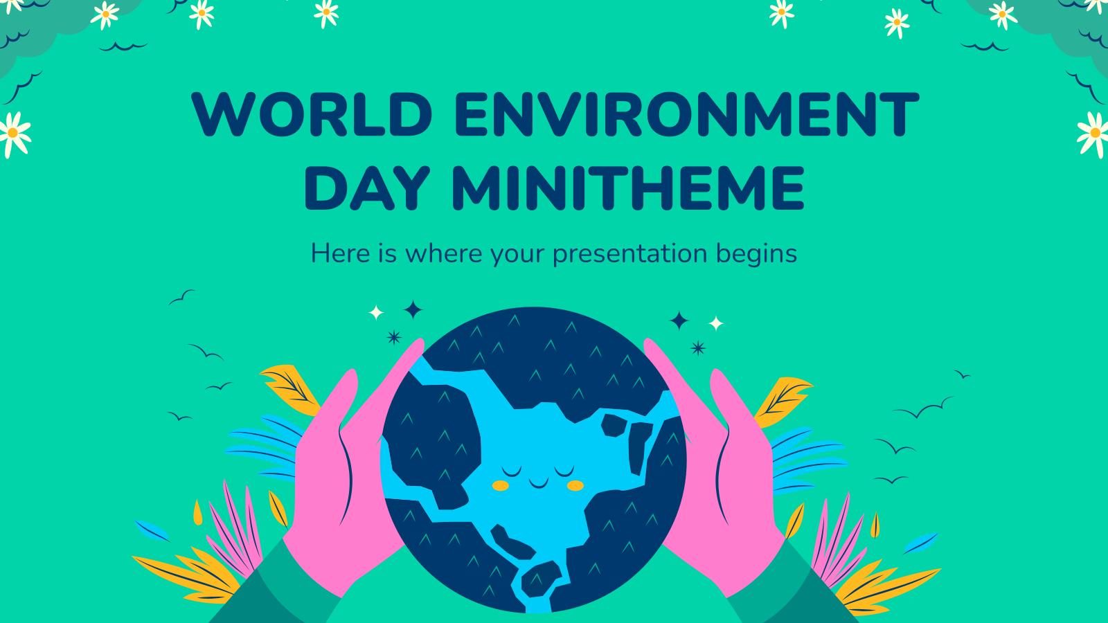 Plantilla de presentación Minitema del Día Mundial del Medio Ambiente
