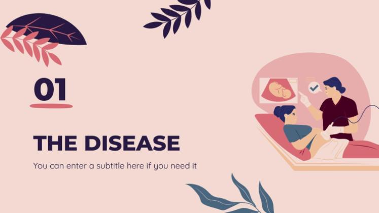 아기 안전의 달에 대한 태아 질병 인식 프레젠테이션 템플릿